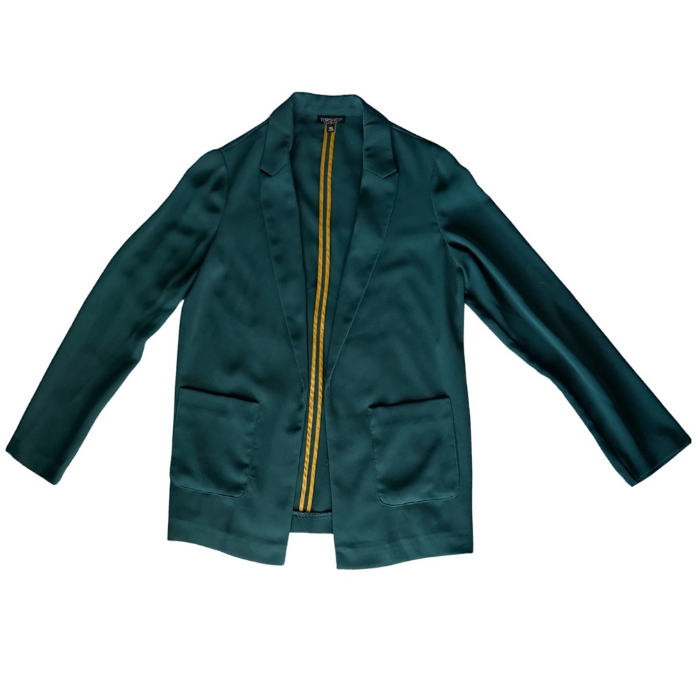Topshop Green Blazer